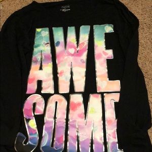 Justice “Awesome” Long-sleeve Shirt